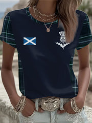 Women's Scottish Rugby lovers short-sleeved T-shirt