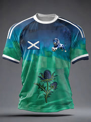 Men's UK Football Lover Scotland Printed short sleeve t-shirt