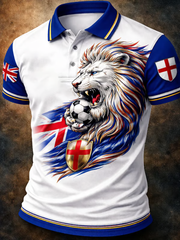 Men's UK Football Lover England Printed polo shirt
