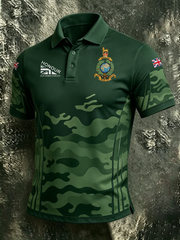 Men's British Navy Print polo shirt