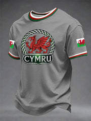 Men's Welsh Dragon Printed T-shirt
