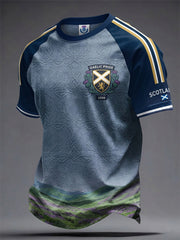 Men's Scottish Thistle Flag Short Sleeve T-shirt