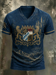 Men's Bayern München Print V-neck T-shirt