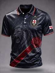 Men's UK Football Lover England Printed polo shirt