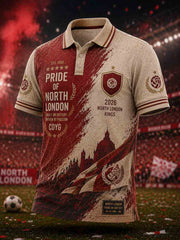 Men's Gift For Football Fans Print Casual Short Sleeve Top