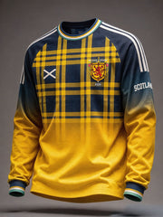 Men's Scotland Football Lover Green Faith Printed Sweatshirt