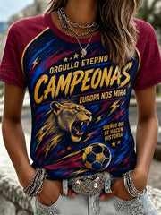 Women's Retro Soccer Champion T-Shirt