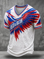 Men's Eagles Proud Football Lover Printed T-shirt
