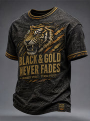 Men's Tigers Football Lover Printed T-shirt
