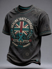 Men's PTSD Awareness Printed T-shirt