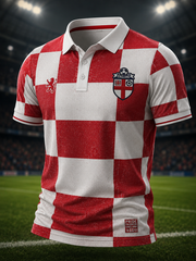 Men's UK Football Lover England Printed polo shirt