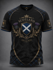 Men's Scotland Art Printed Short Sleeve T-shirt