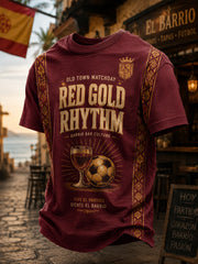 Men's Gift For Football Fans Print Casual Tee