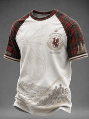Men's Welsh Dragon Printed Casual short sleeves t-shirt