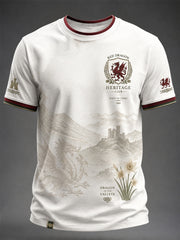 Men's Welsh Dragon Printed T-shirt