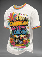 Men's Caribbean London Festival Notting Hill Carnival Printed T-shirt