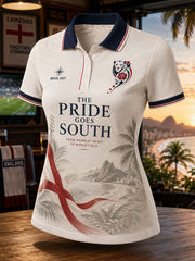 Women's England Lioness Football Lover Roses Art Printed Casual Tops