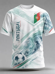 Men's Portugal Football Inspired Casual T-shirt