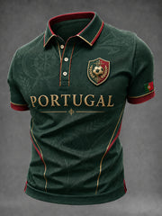 Men's Portugal Football Printed Shirt