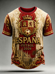 Men's Spain Futbol Fan 2026 Shirt