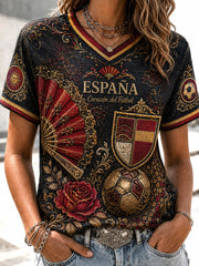 Women's Spain Futbol Fan 2026 T-shirt