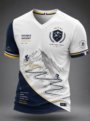 Men's Bicycle Race V-neck T-shirt