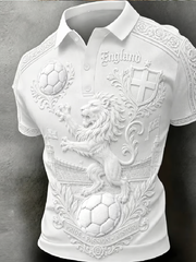 Men's UK Football Lover England Printed polo shirt