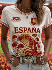 Women's Gift For Football Fans Print Casual Tee