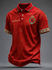 Men's 2026 Morocco Football Unisex polo shirt
