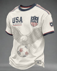 Men's USA Football Printed T-shirt