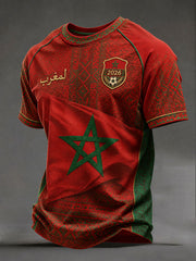 Men's 2026 Morocco Football T-Shirts