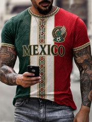 Men's Gift For Football Fans Print Casual Tee