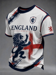 Men's UK Football Lover England Printed short sleeves t-shirt