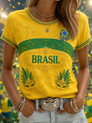 Women's Gift For Football Fans Print Casual Tee