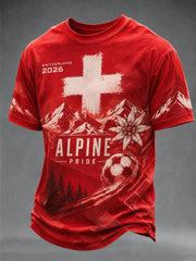 Men's Switzerland Team Fan Print T-Shirt