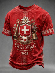 Men's Switzerland Team Fan Print T-Shirt