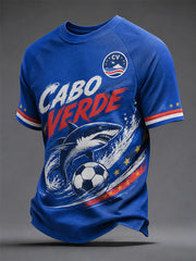 Men's Gift For Football Fans Print Casual Tee