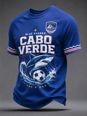 Men's Gift For Football Fans Print Casual Tee