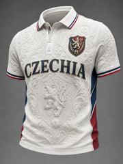 Men's CZECHIA Football Printed Shirt