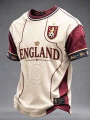 Men's UK Football Lover England Printed short sleeves t-shirt