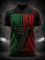 Men's Portugal Football Legend Graphic V-neck T-shirt