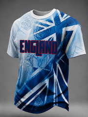 Men's UK Football Lover England Printed short sleeves t-shirt