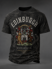 Men's Edinburgh City Proud Art Printed short sleeves t-shirt