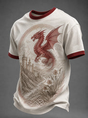 Men's Welsh Dragon Printed T-shirt