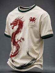 Men's Welsh Dragon Printed T-shirt