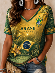Women's RASIL Printed short-sleeved T-shirt