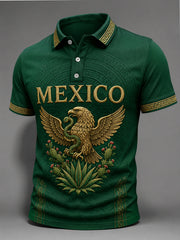 Men's Mexican Pride Printed Casual Polo