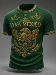 Men's Mexican Pride Printed Casual Tee