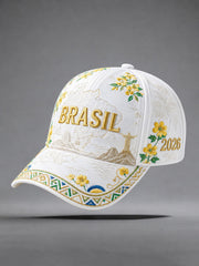 Brazil Football Print Casual Unisex Cap