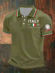 Men's Festa Della Repubblica Repvbblica Italiana Printed Shirt